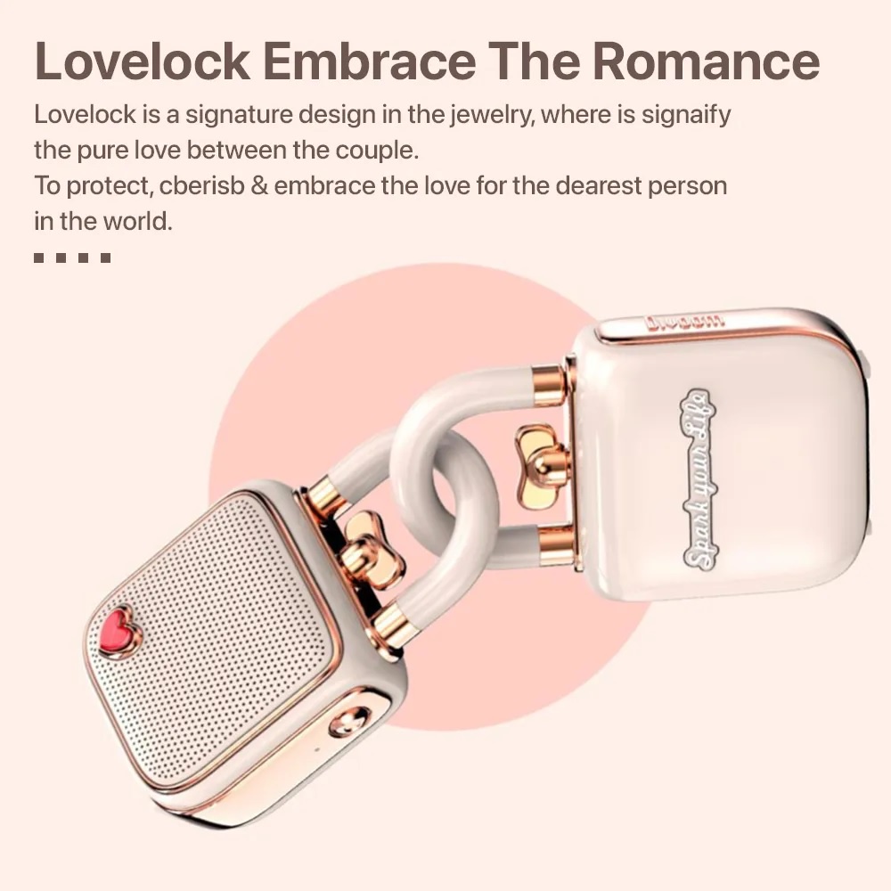 DIVOOM LoveLock Bluetooth Speaker - Unique Mini Portable Speaker