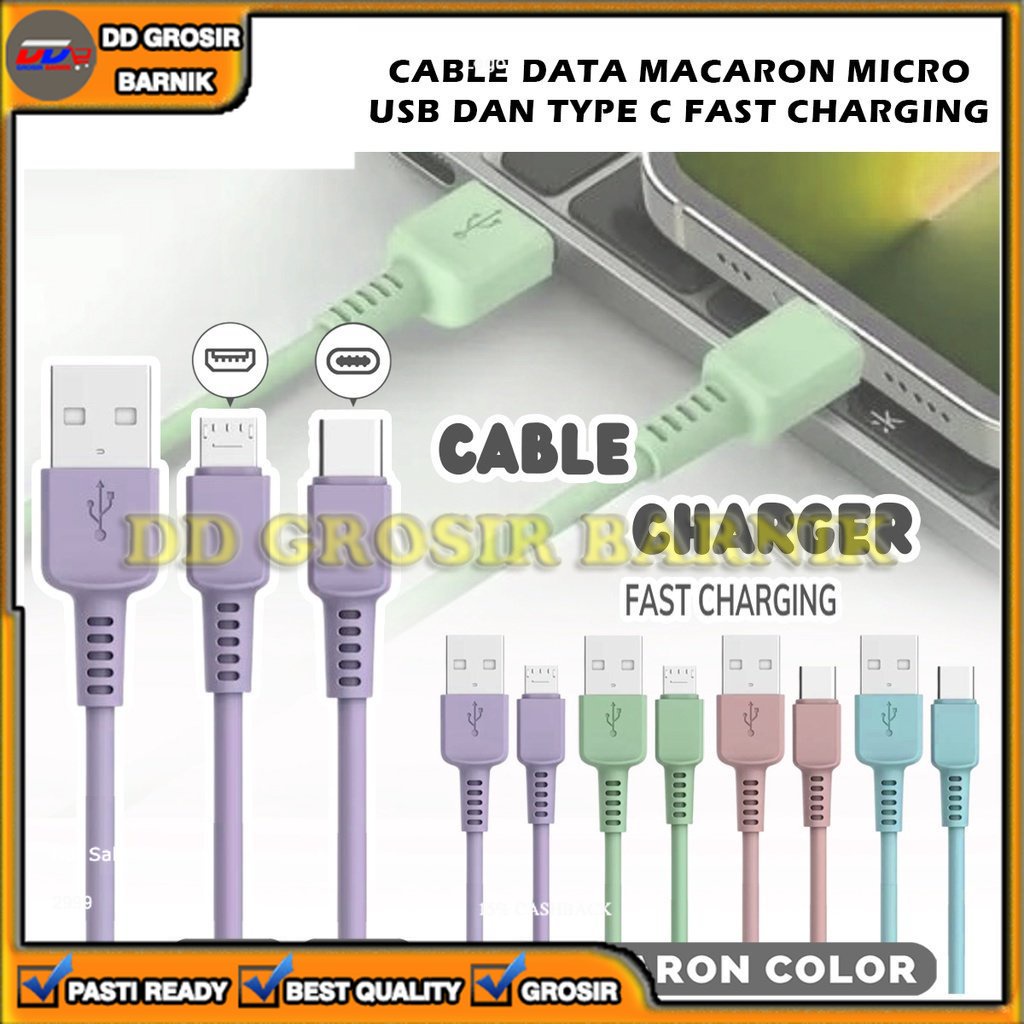 [DGB] KABEL DATA CHARGER ADAPTOR MACARON CAS CASAN FAST CHARGING MAKARON HANDPHONE SMARTPHONE