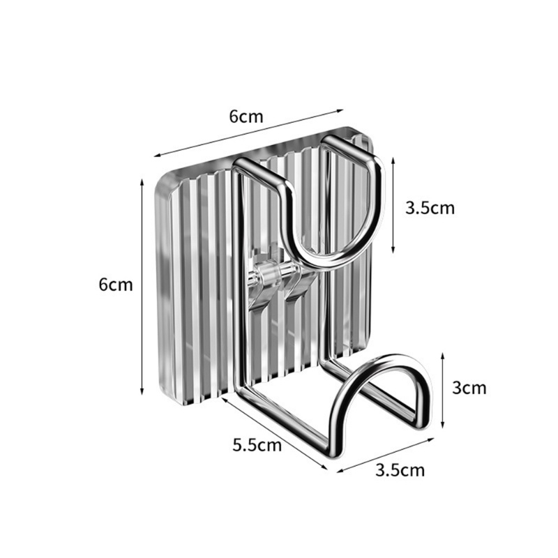 Kait Penyimpanan Wastafel Perekat Diri Dinding Portabel/Tahan Lama Kuat Bantalan Beban Rak Gantung Peralatan Dapur/Rumah Multifungsi Organize Hooks