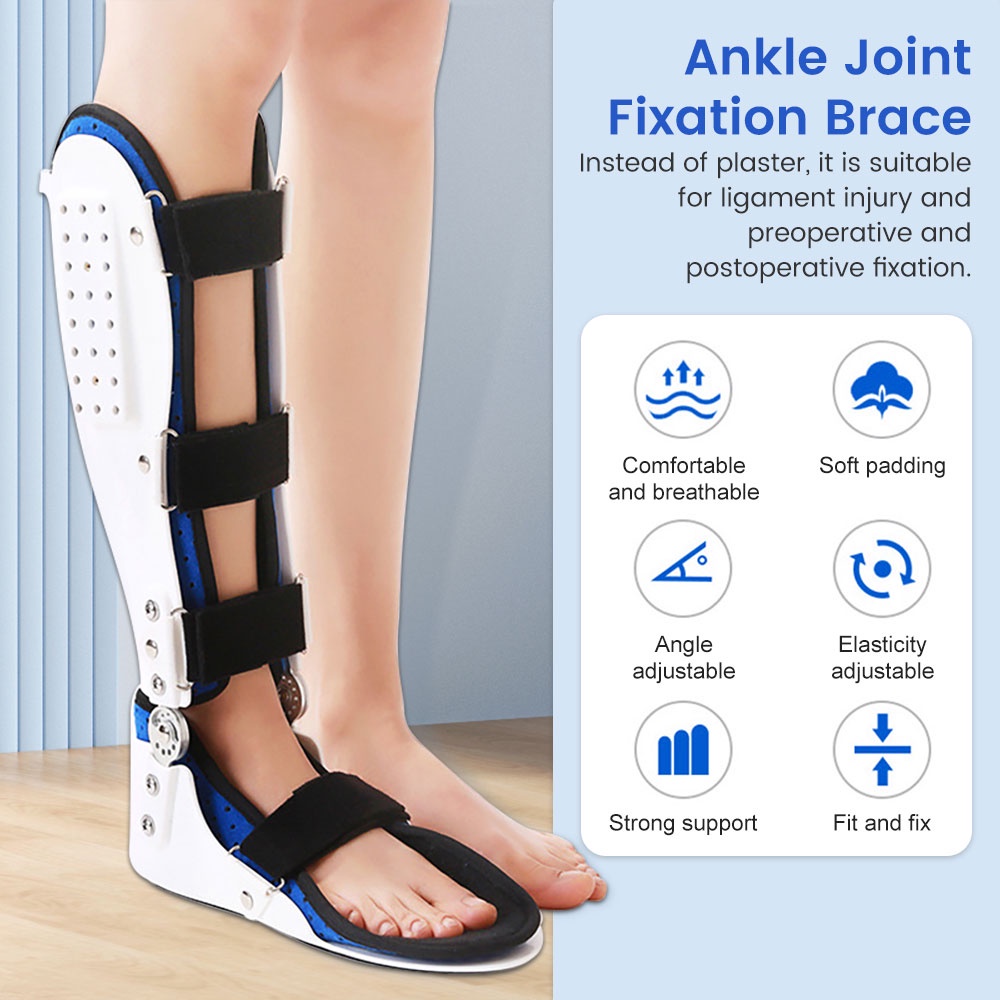 Salorie Adjustable leg Brace Breathable Pain Relief Hemiplegia Knee Support/Penyangga Kaki Ankle