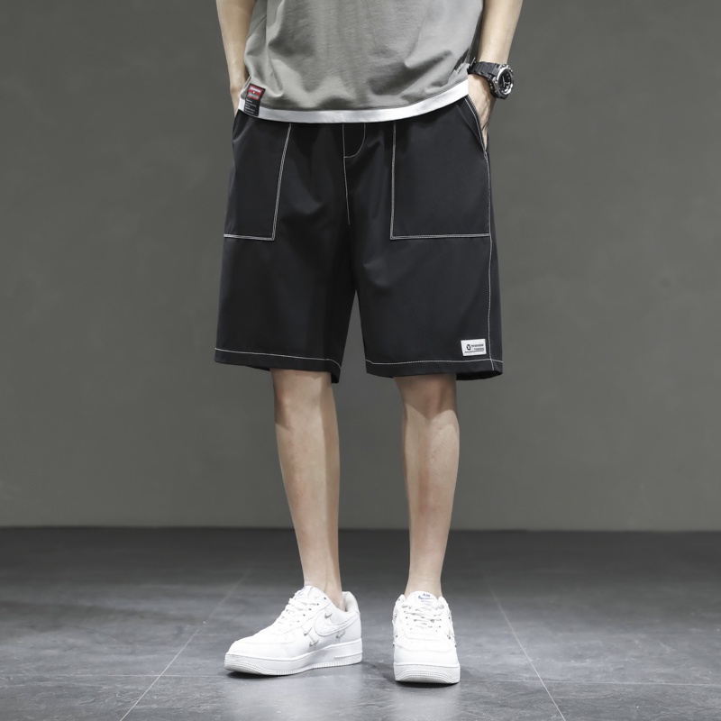 Celana Pendek Pria Sport Casual Olahraga Versi Longgar Elastisitas Cepat Kering Fashion Shorts K2502A