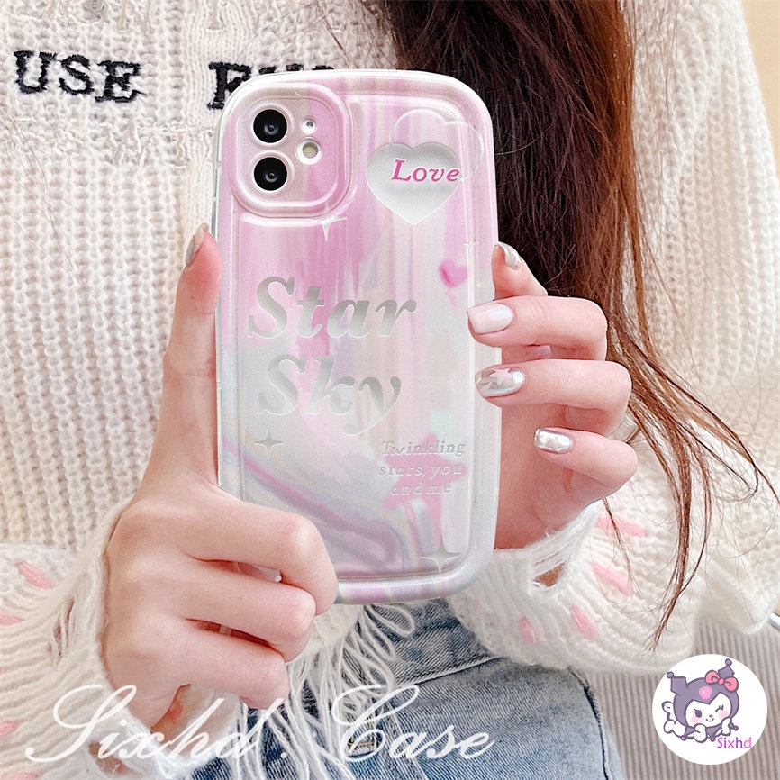 IPHONE Kompatibel Untuk Iphone14 13 12 11 Pro Max SE 2020 X Xr Xs Max8 7 6 6s Plus Fashion Bintang Langit AirBag Case Lembut Shockproof Cover Pelindung