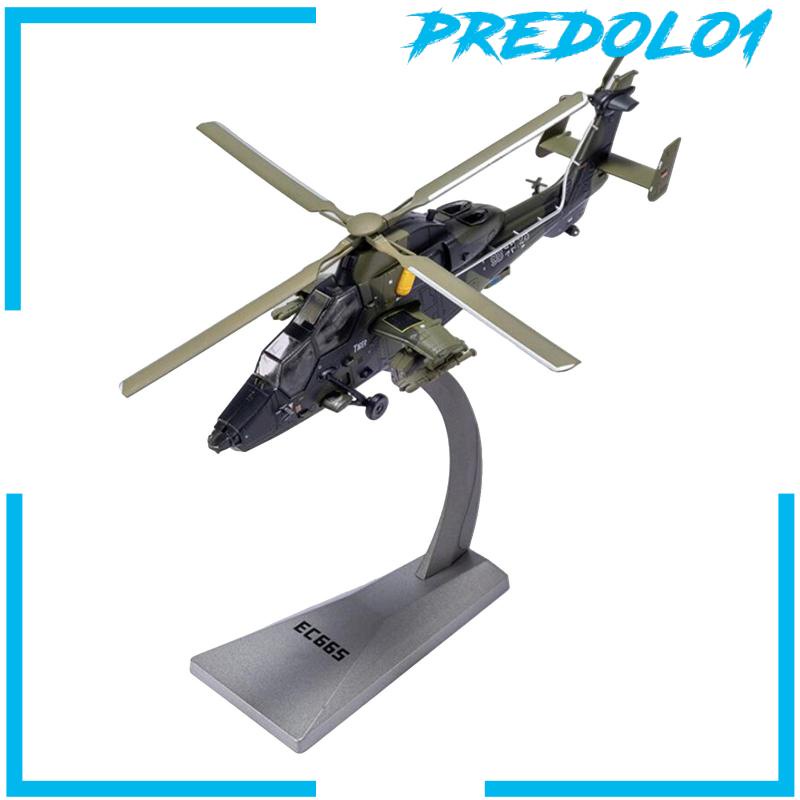 [Predolo1] Skala1 /72 EC665 Hadiah Helikopter Dengan Stand Display Tabletop Decor Untuk Bar