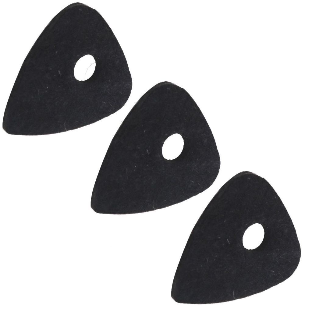 1biji Paddle Wool Murni Untuk Gitar/Ukulele Dengan Lubang Punched Stringed Instrumen Wol Plectrum