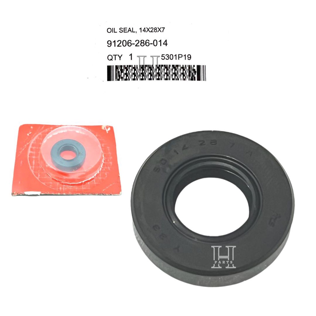 SEAL SIL OPERAN PERSNELENG GIGI OIL SEAL 14X28X7 GL PRO MAX MEGA PRO ADVANCE TIGER 91206-286-014 ASLI ORIGINAL AHM HGP HONDA