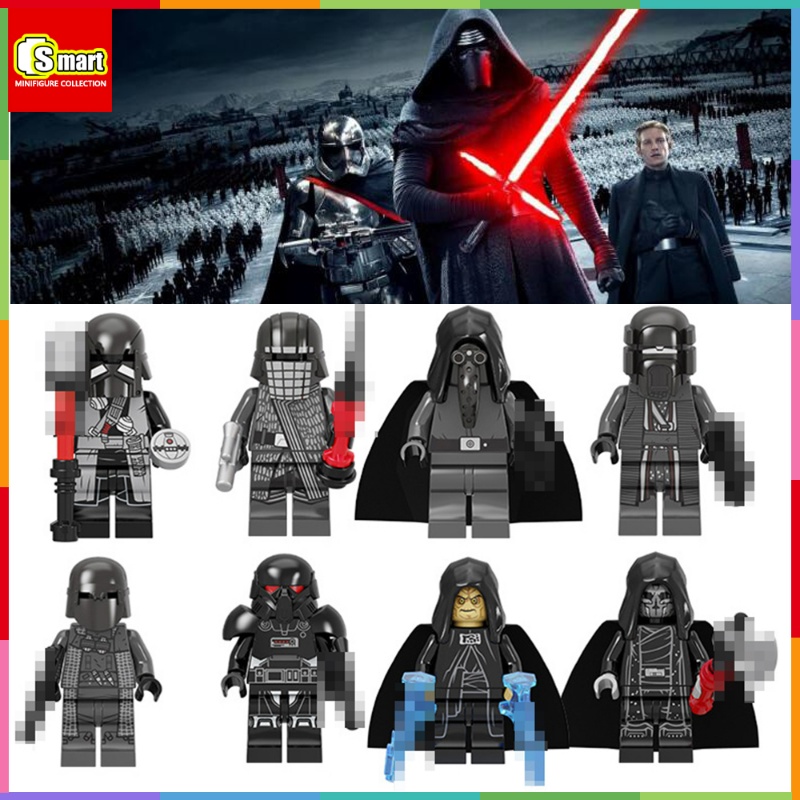 Star Wars Ren Knights Minifigure Black Warrior Hitam Warrior Cavalry Blok Bangunan Mini Figure Mainan Dekorasi Desktop