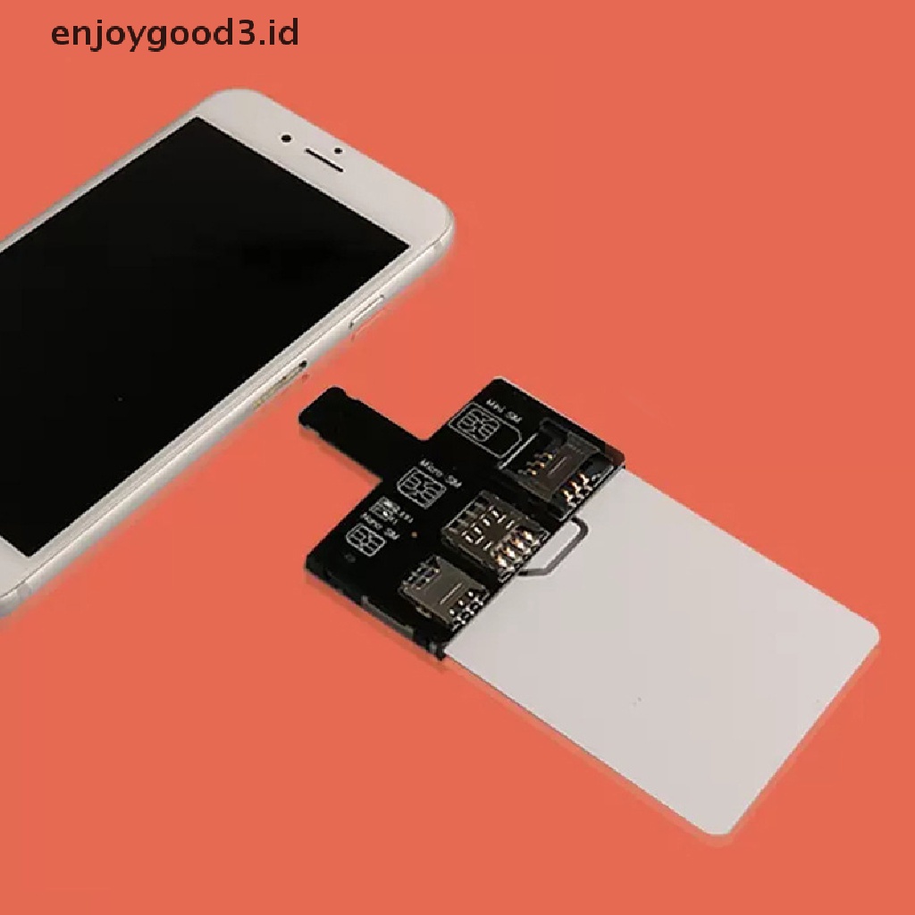 【Rready Stock】 SIM Activation Tools Card Converter to Smartcard IC Card Extension for Standard Micro SIM Card and Nano SIM Card Adapter Kit For iphone678X （ID）