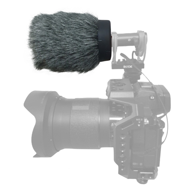 Zzz Untuk Rode Videomic Go II Microphone Windscreen Penutup Bulu Buatan Windshield