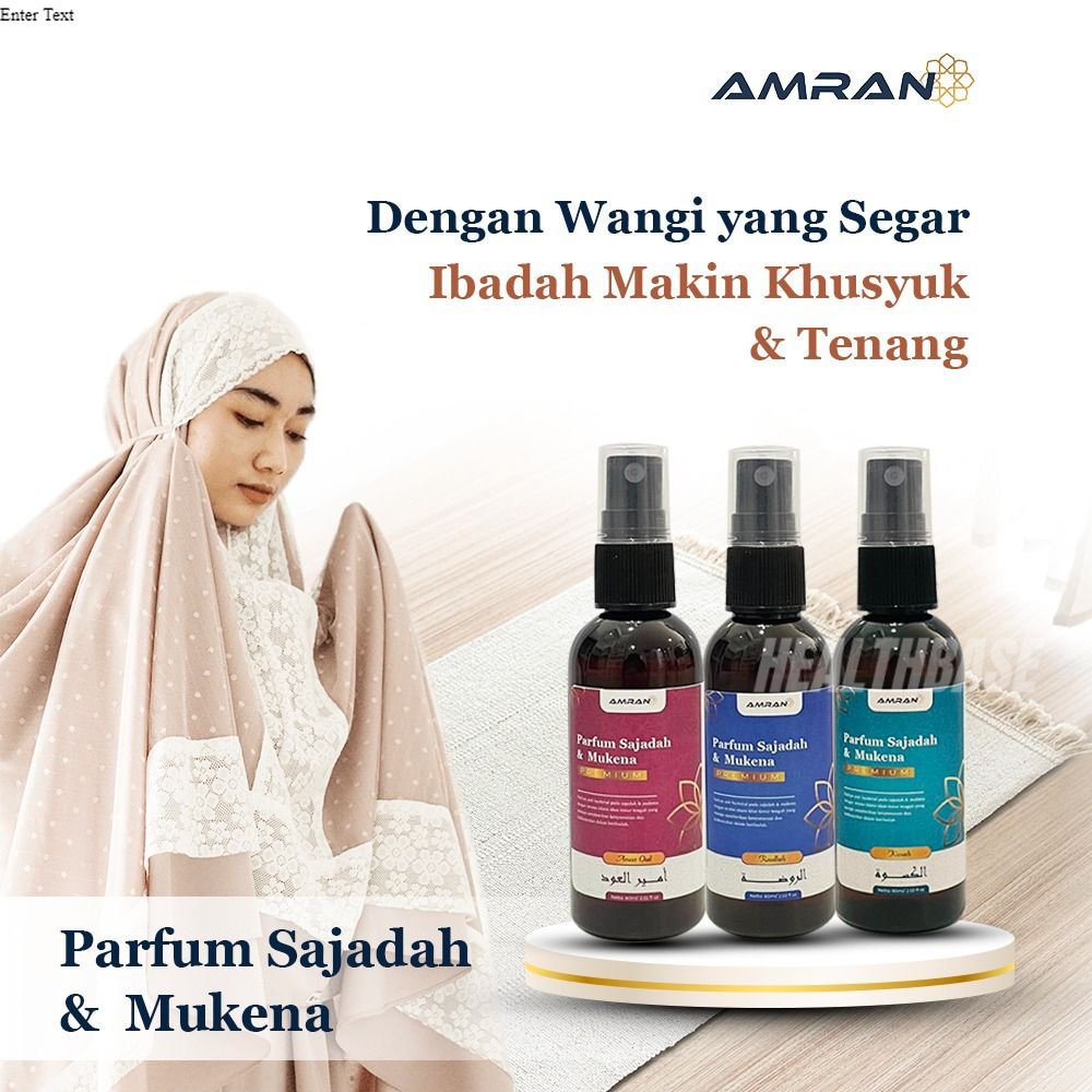 AMRAN Parfum Untuk Sajadah &amp; Mukena Aroma Parfum Arab Antibacterial