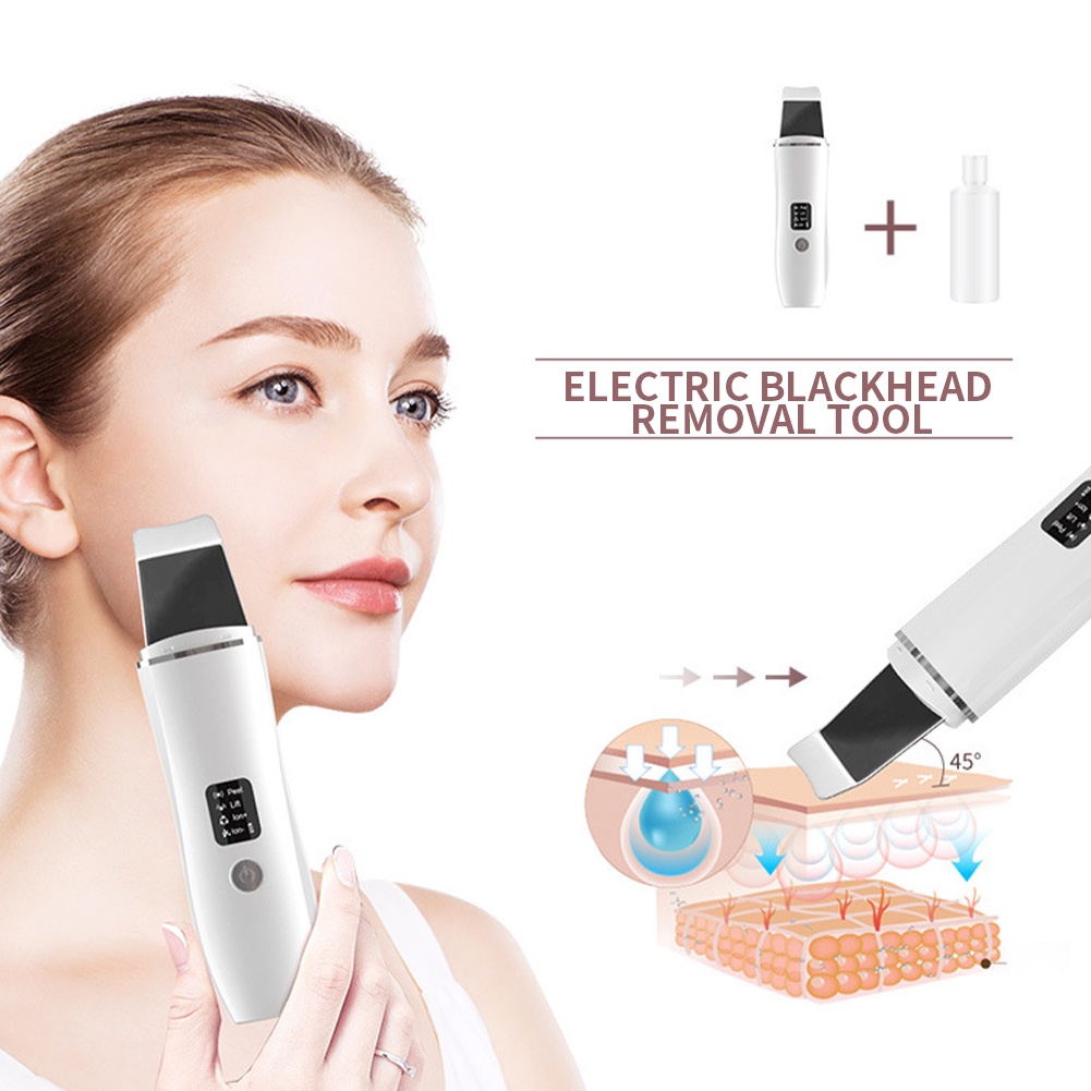 Alat Pembersih Komedo Elektrik Wajah Alat Penyedot Hidung Blackhead Remover USG Pencabut Sedot Komedo Pengangkat Penghilang Jerawat Pembersih Komedo Blackhead Alat Perawatan Facial Kecantikan Acnes Derma Care Cleanser Scrub&amp;Peel Eksfoliasi Wajah