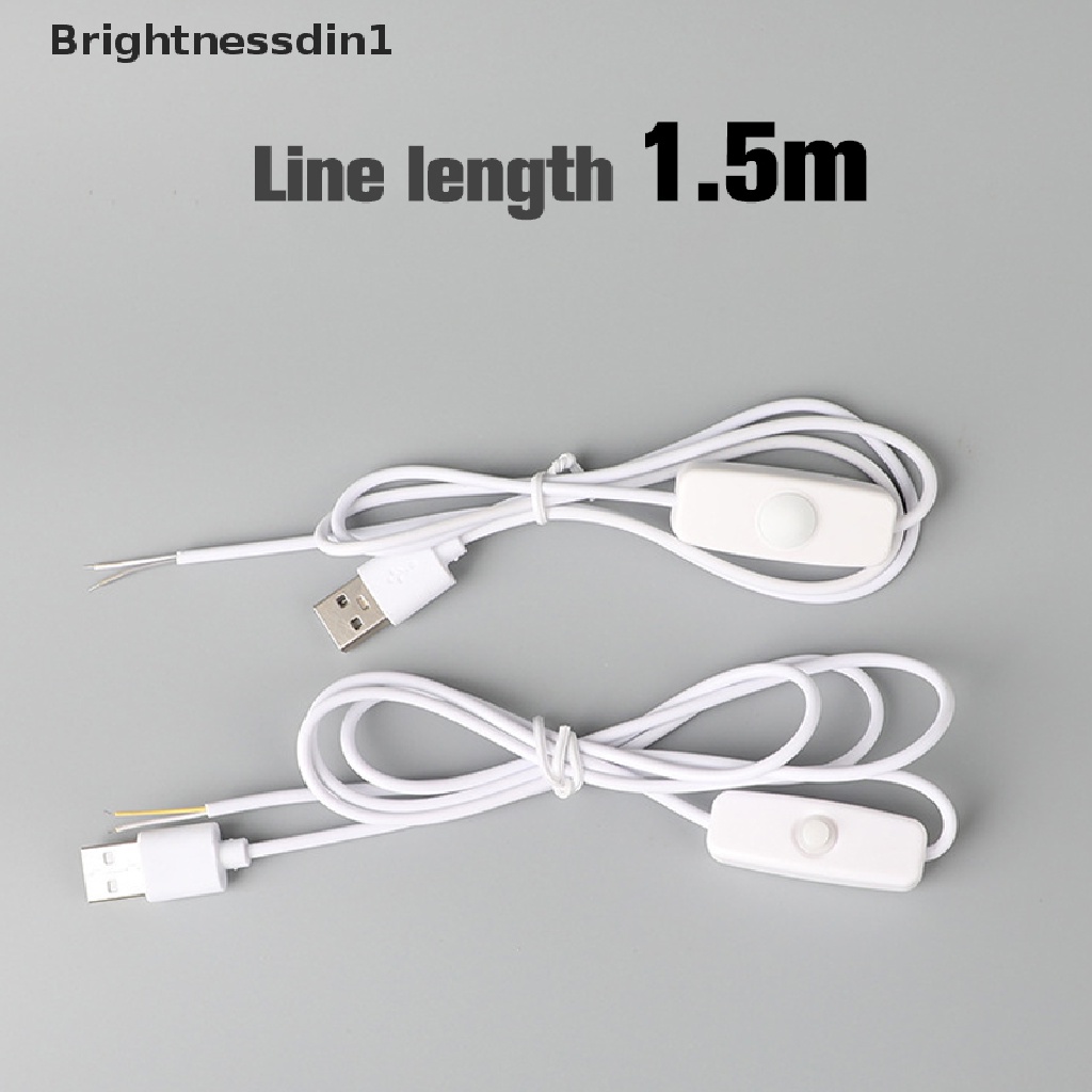 [Brightnessdin1] 5013kabel Switching Kabel Power Supply Saklar On Off Ekstensi Dimmer Kabel USB 304kabel Saklar DIY Lampu Meja Power Supply Extension Dimmer Cord Butik