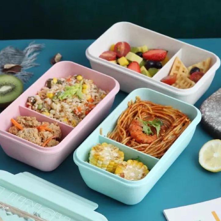 KOTAK MAKAN /LUNH BOX BENTO 1100 ML TRASPARANS BPA FREE