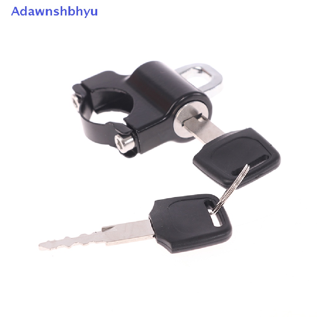 Adhyu Motorcycle Universal Helmet Lock Handlebar 22-26mm Anti-theft Security Motorbike ID