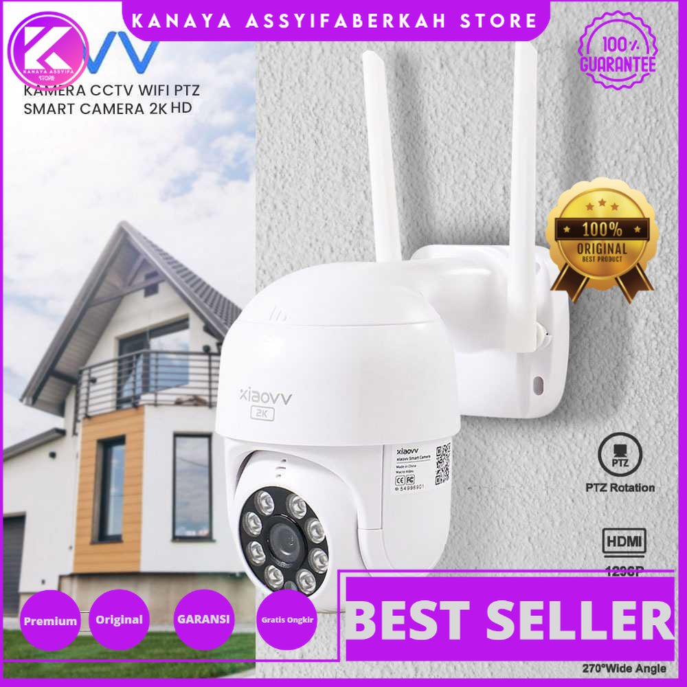 Xiaovv Kamera CCTV WiFi PTZ Smart Camera 2K HD - P1