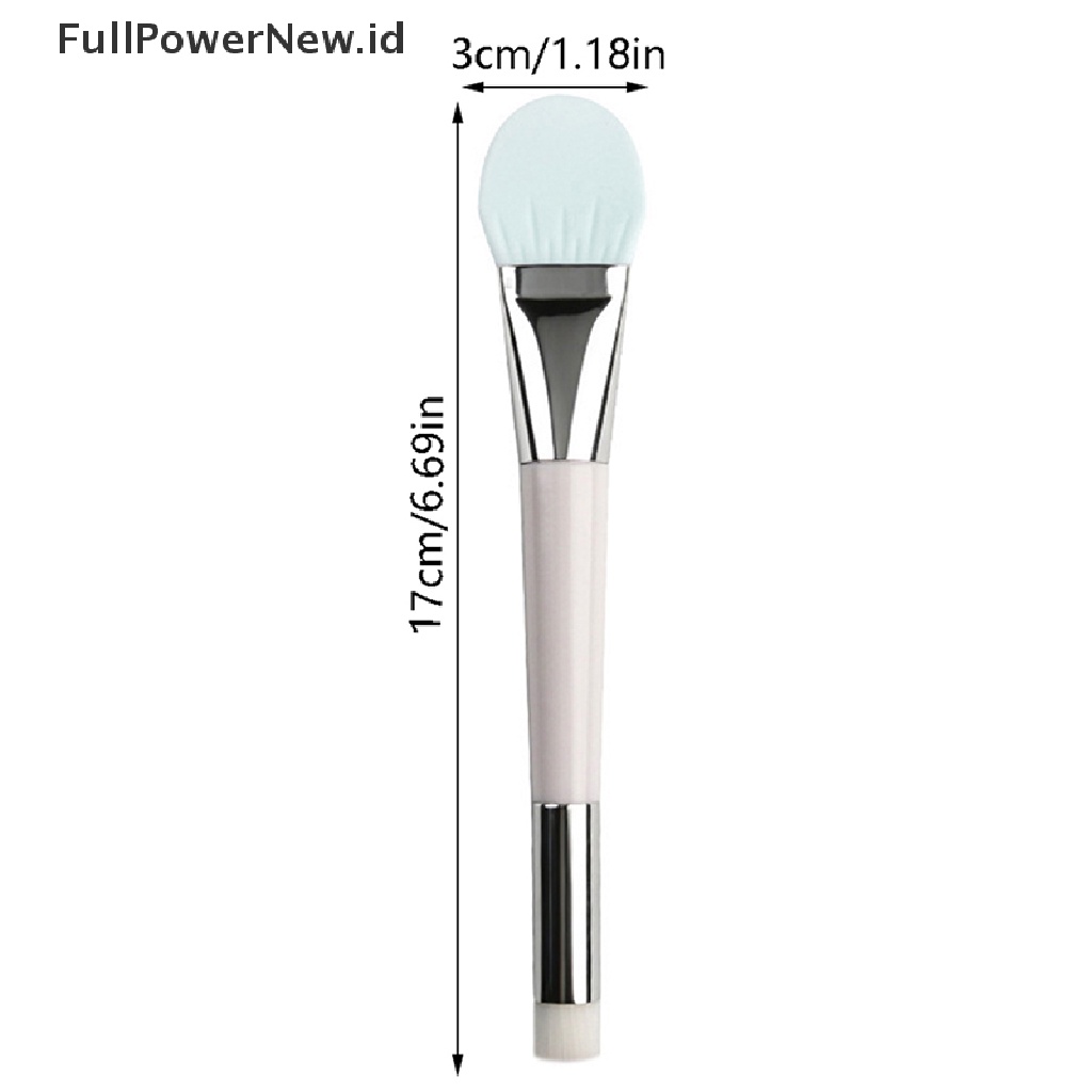 Power 2In1 Double Ended Facial Face Mud Mixing Brush Alat Kecantikan Kuas Masker Silikon ID