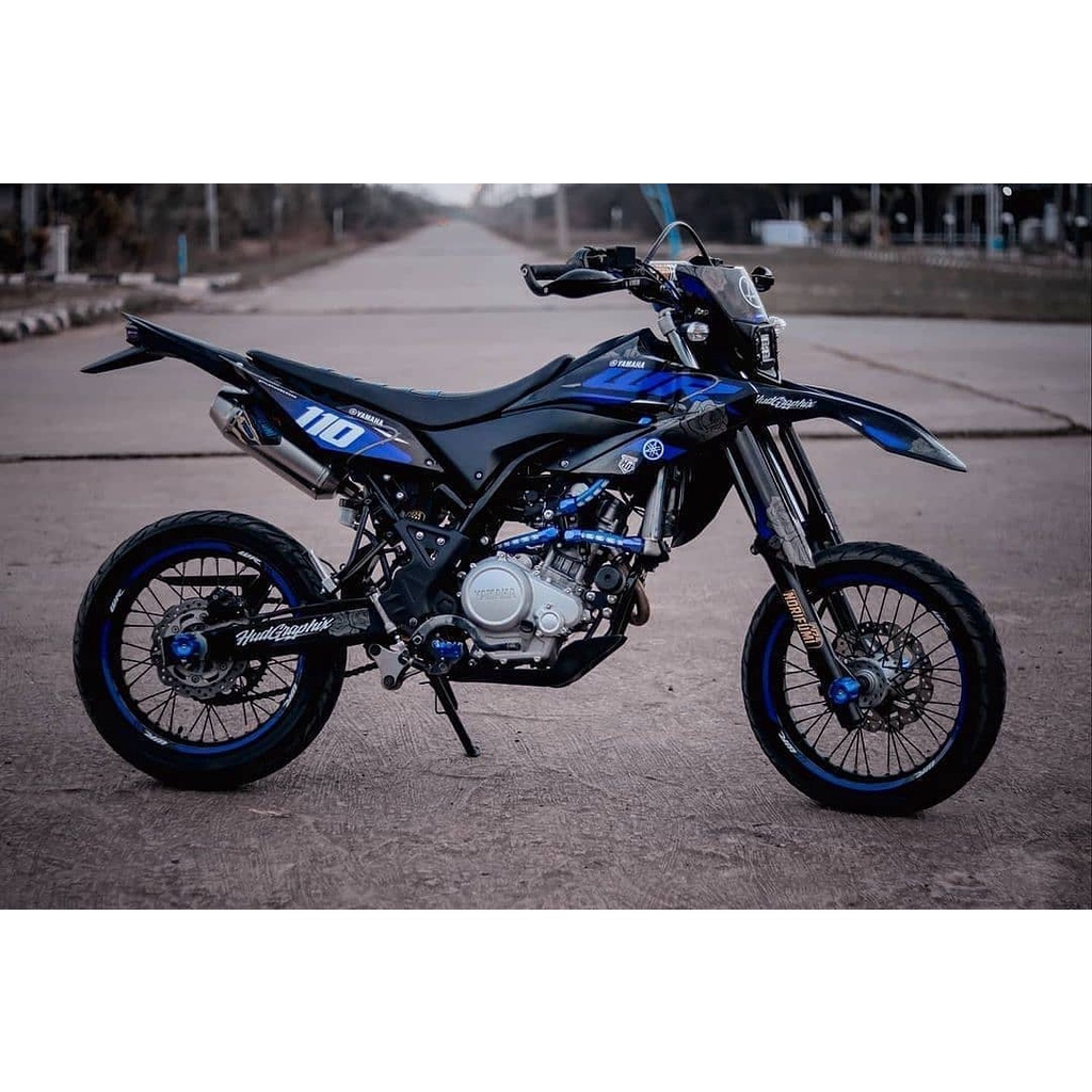 (BISA COD) DECAL WR 155r  rose  BIRU HITAM FULL BODY