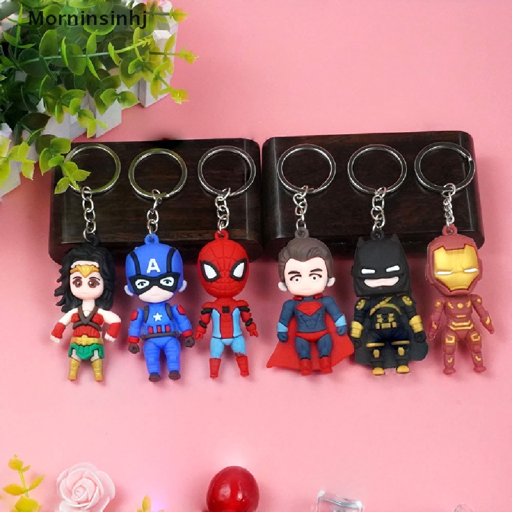 Mornin 1Pc Avenger League Gantungan Kunci Iron Man Spiderman Captain America Key Chain Gantungan Kunci Mobil Cincin Mahasiswa Tas Liontin Hadiah Anak Aksesoris Gantung id