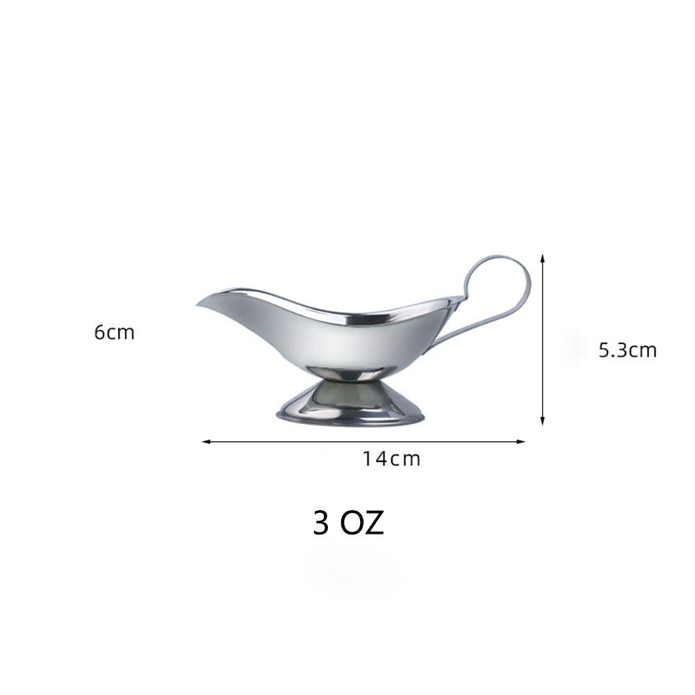 Populer Tempat Makan Kuah Boat Sauce 8oz Gelas Saus Stainless Steel Metal Restoran