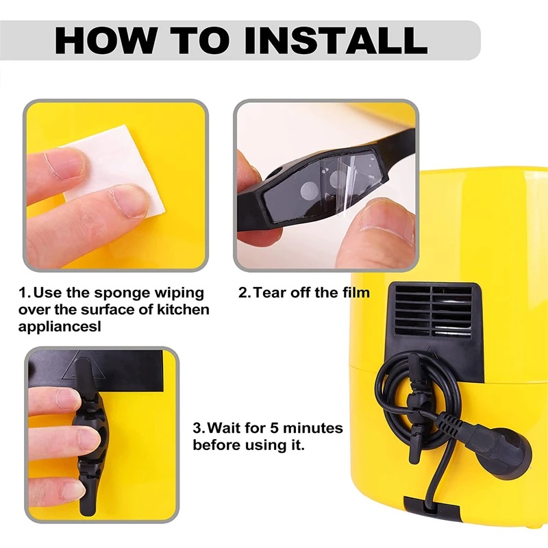 Universal Peralatan Dapur Cord Winder Organizer/Klip Pengatur Kabel Pembungkus Holder Untuk Air Fryer Mesin Kopi Kawat Fixer