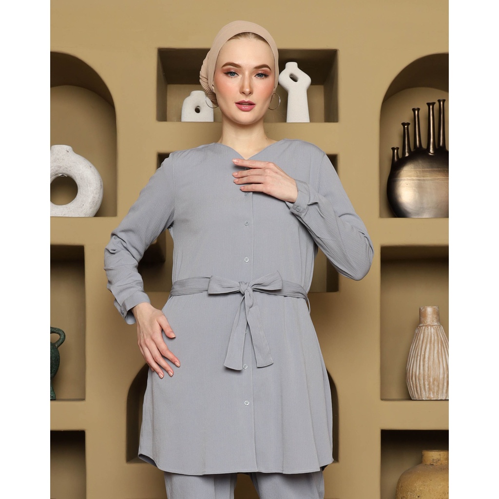Rodeo - Tunik Wanita - Long Tunik Tyesha - Grey