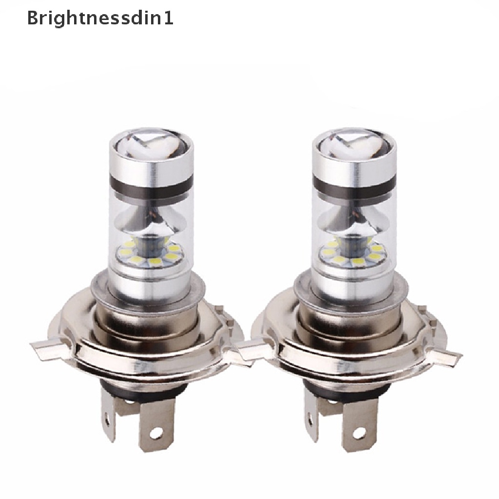 [Brightnessdin1] 2pcs Bohlam LED Putih Mobil Motor Headlight Daya Tinggi 8000K Lampu Kabut Mengemudi Butik