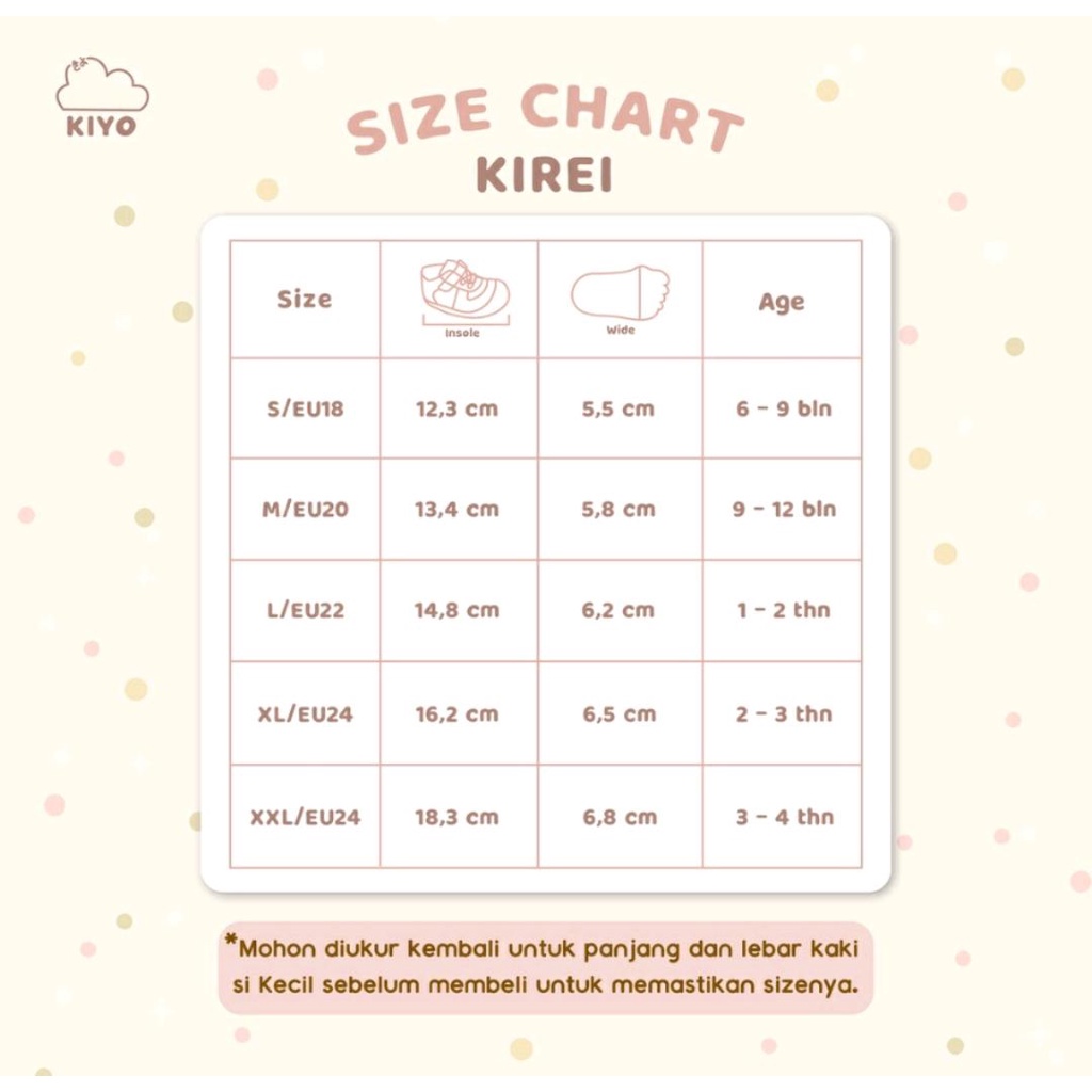 KIYO SEPATU KIREI / SANDAL BAYI DAN ANAK