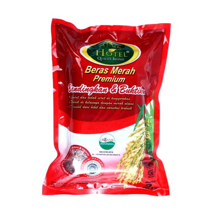 

[Bisa COD] HOTEL Beras Merah Premium - 2 kg