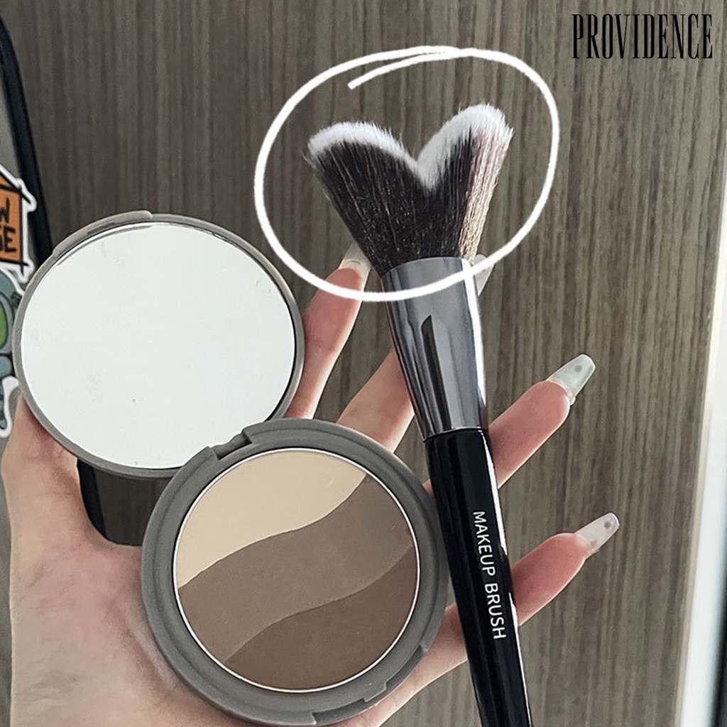 Providence Makeup Brush Bulu Lembut Anti Geser Tidak Makan Bedak Dilengkapi Jawline Besar Bentuk Hati Jawline Contouring Brush Pasokan Salon Kecantikan