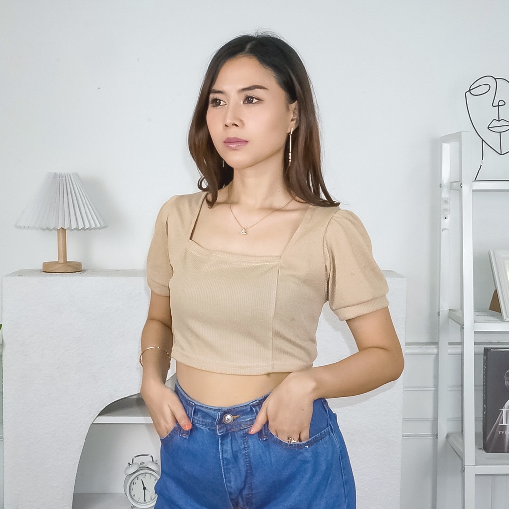 Godiva96 - VELECIA TOP RIB / ATASAN WANITA MEDAN