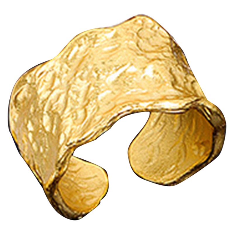 Mencegah Alergi Cincin Kawin Warna Perak Baru Kreatif Geometris Handmade Aksesoris Perhiasan Hadiah