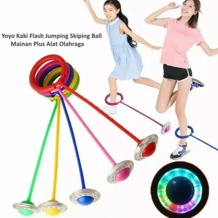 Mainan Hula Hoop Kaki - Mainan Anak Dewasa Hulahup Kaki Lampu Led