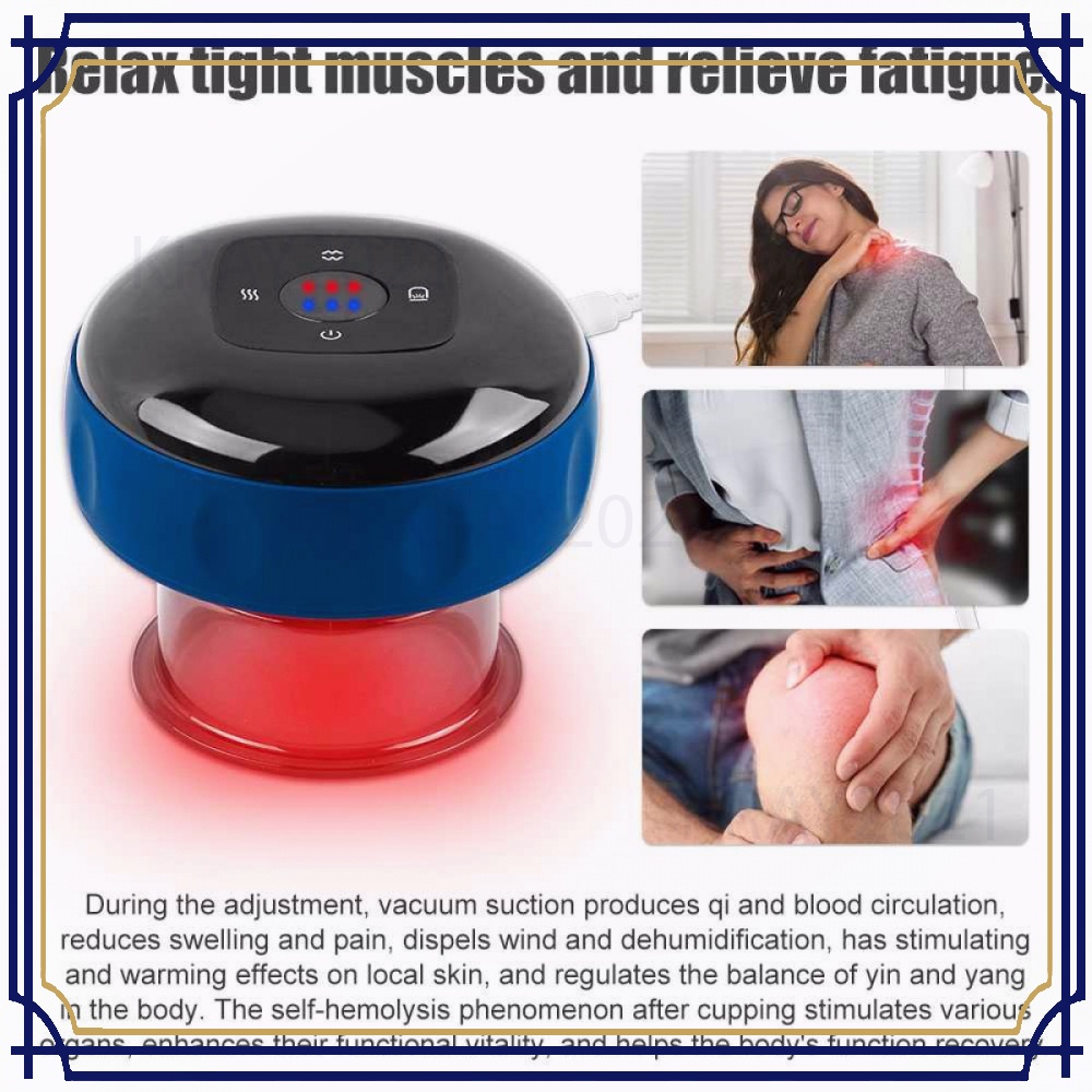 Alat Pijat Bekam Kerokan Elektrik Red Light Therapy Massager -HT817