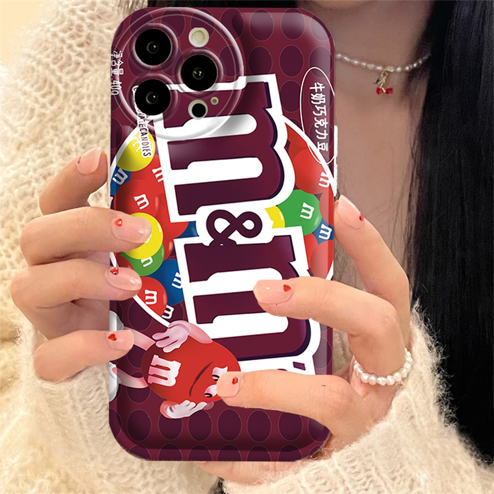 Candy Case VIVO Y02 Y16 Y22 Y35 Y21 Y21S Y21T Y33T Y33S Y17 Y15 Y12 Y11 Y20 Y20S Y12S Y12A Y91C Y1S Y95 Y93 Y50 Y30i Y15S Y15A Jus Buah Bantal Udara TPU Phone Cover