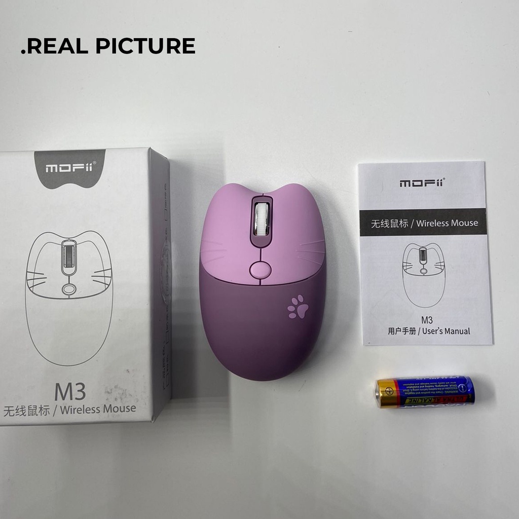 MOFii M3 Mouse Wireless 2.4G Cat Ears Design Silent Click Mouse