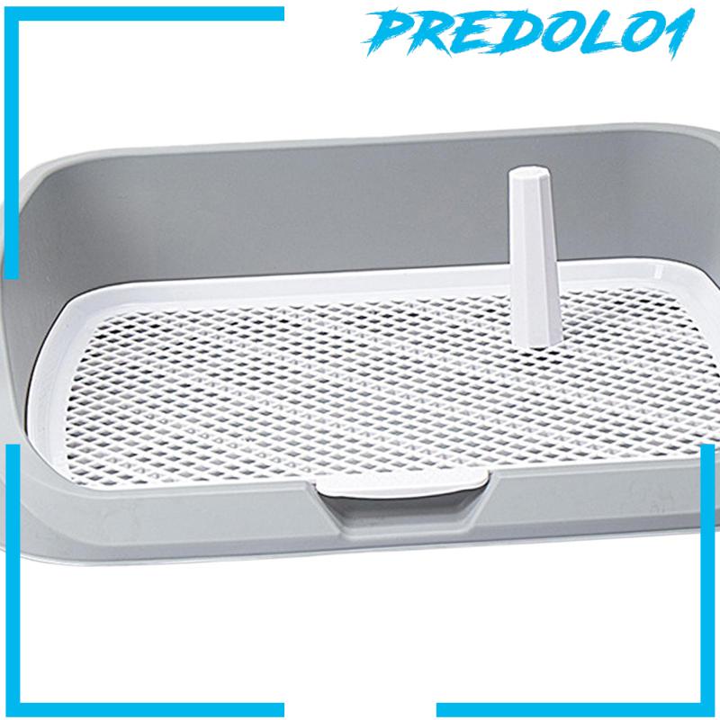 [Predolo1] Portable Dog Toilet Puppy Potty Tray Mesh Grids Indoor Puppy Pee Tray Bedpan