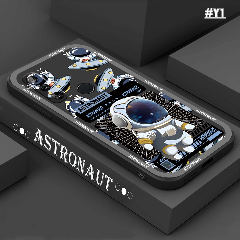 Huawei Y6P Y6 Pro 2019y7a Nova 7i Nova 5T Nova 3i Y9S Y9 Prime2019 P30 Lite Fashion Mars Pesawat Luar Angkasa Astronot Shockproof Rubber Soft Phone Case BY