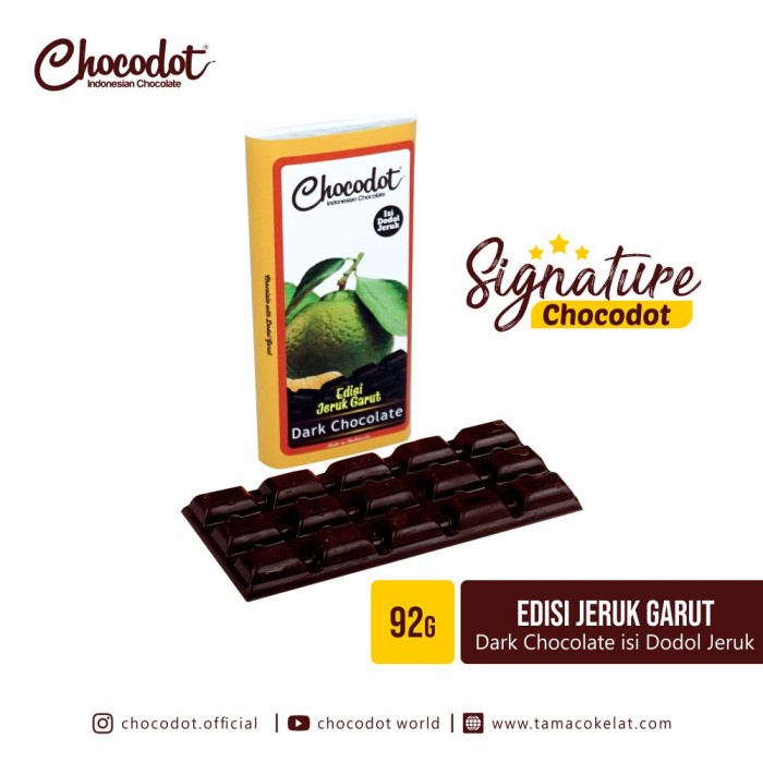 Chocodot Coklat Isi Dodol Edisi Jeruk Garut