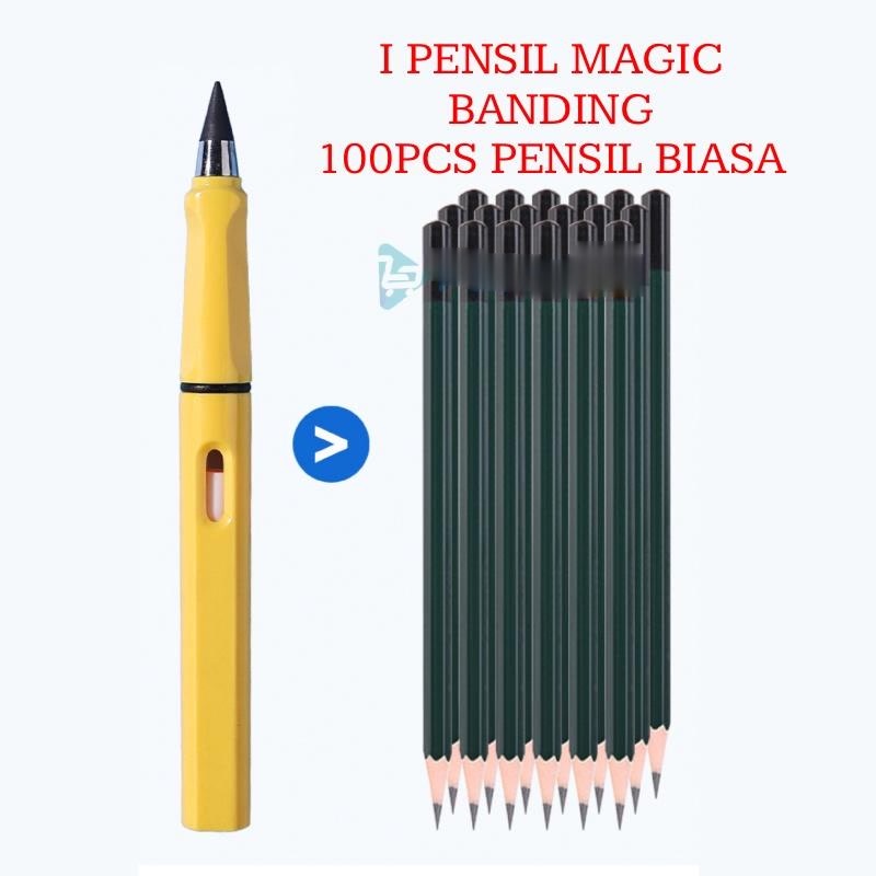 PENSIL ETERNAL TANPA BATAS / PENSIL AJAIB TANPA RAUTAN / PENSIL SEKOLAH TANPA ISI UNLIMITED / ETERNAL PENCIL / PENSIL ABADI TIDAK HABIS