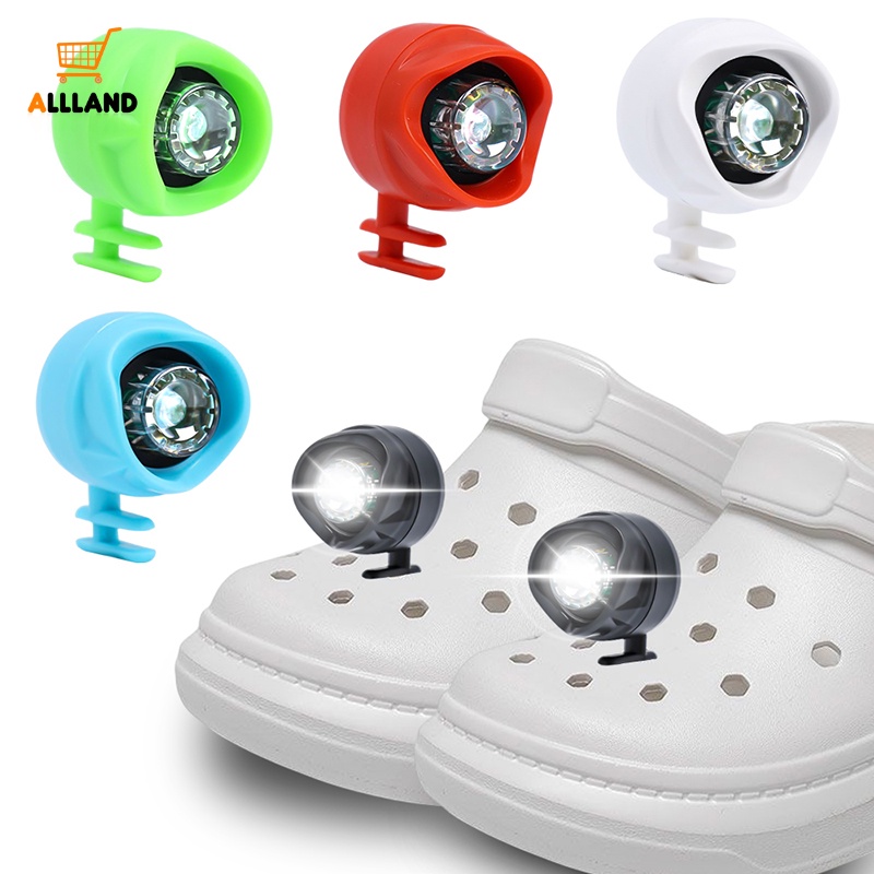 Kreatif Bertenaga Baterai LED Bercahaya Holey Shoes Light/3Mode Lampu Sepatu Penerangan Malam/Outdoor Running Walking Waterproof Footlights