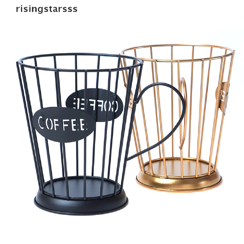 Rsid Span-new Universal Iron Coffee Capsule Storage Basket Keranjang Cangkir Kopi Organizer Holder Jelly