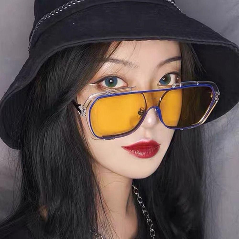 Mxbeauty Kacamata Anti UV Vintage Simple Trendy Wanita Kacamata Geometris Untuk Wanita Pria Gaya Korea Eyewear