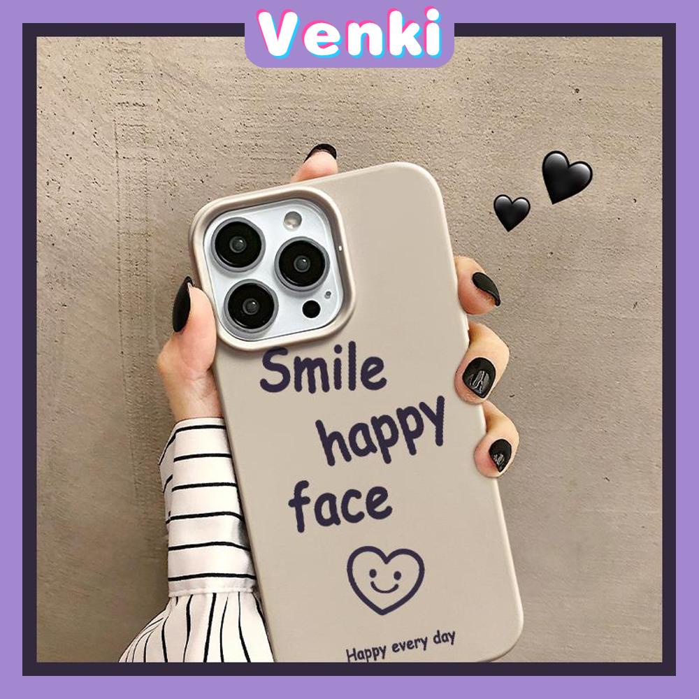 iPhone Case Soft TPU Glossy Yellow Khaki Candy Case Smile Happy Face Camera Protection Shockproof For iPhone 14 13 12 11 Pro Max 7 8 Plus X XR