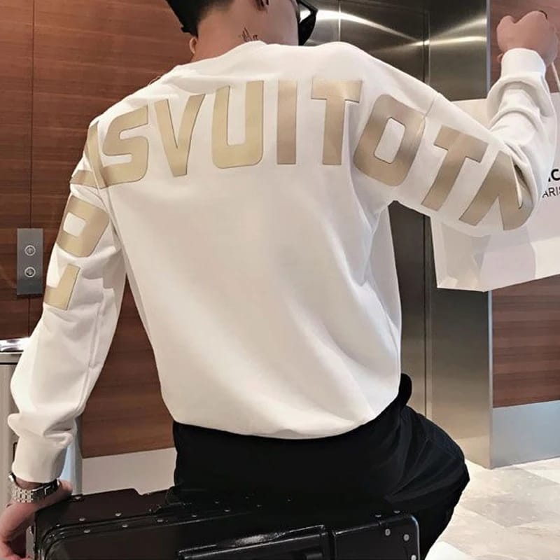 Sweater Pria Berkualitas - Lovisvuitotn Sweater Putih