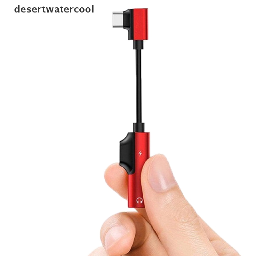 Deid 2in1 Tipe C Ke 3.5mm Headphone Jack Adapter Kabel Converter Charging Dan Music Martijn