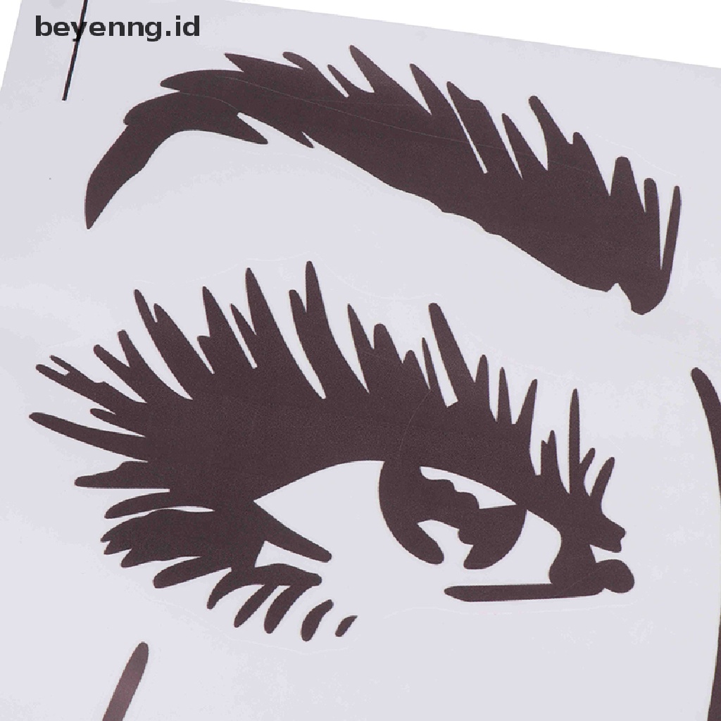 Beyen Eye Lashes Extensions Beauty Salon Wall Decor Eyebrows Make Up Wall Sticker  ID