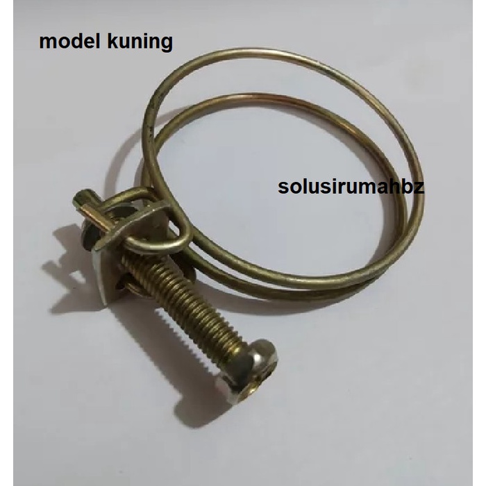 klem selang pilih tipe obeng or handel pvc or handel metal clamp hose