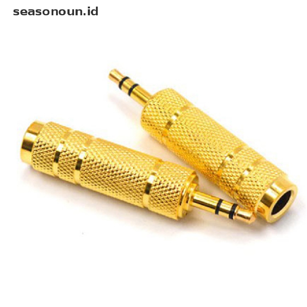 Seasonoun 3.5 Ke 6.5 Konversi Head Plug Konverter Piano Elektrik Adaptor Audio Stereo Jack Converter Mikrofon Kabel Audio Adaptor Male To Female.