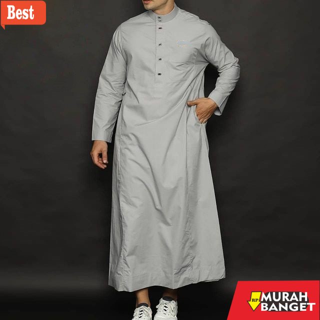 Tren baju lebaran wanita 2023- LS - Terbaru Jubah Abbi Bahan Toyobo Polos Kekinian Modern Trendy Jub