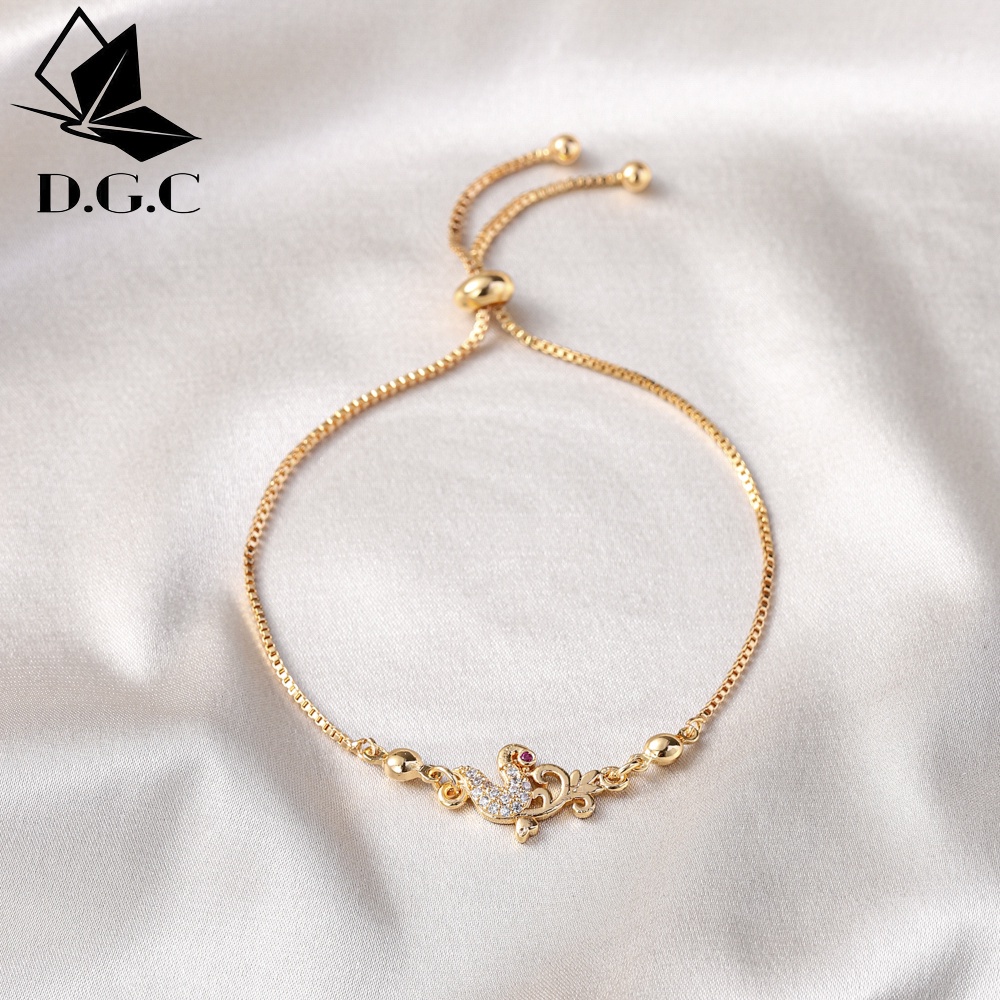 ♥️✅COD✨Gelang Inisial Titanium Wanita Elegan Nama LOVE Desain Fashion Aksesoris Gelang Serut Perhiasan Emas D355