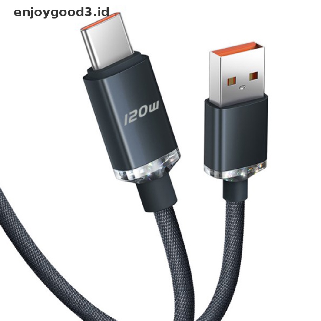 [Rready Stock] 120W USB Tipe C Kabel 6A Pengisian Cepat Tipe C Kabel Quick Charge USB C Cables (ID)